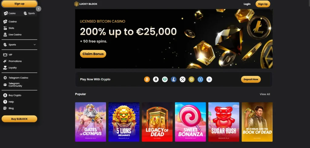 lucky block casino