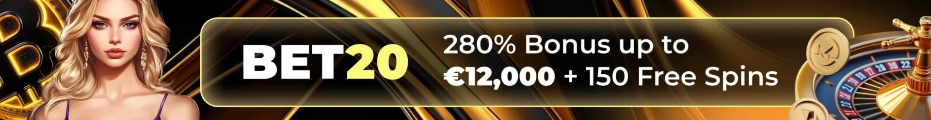 BET20 welcome bonus banner